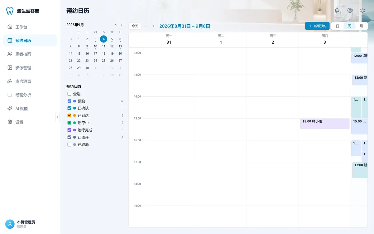 Calendar week view