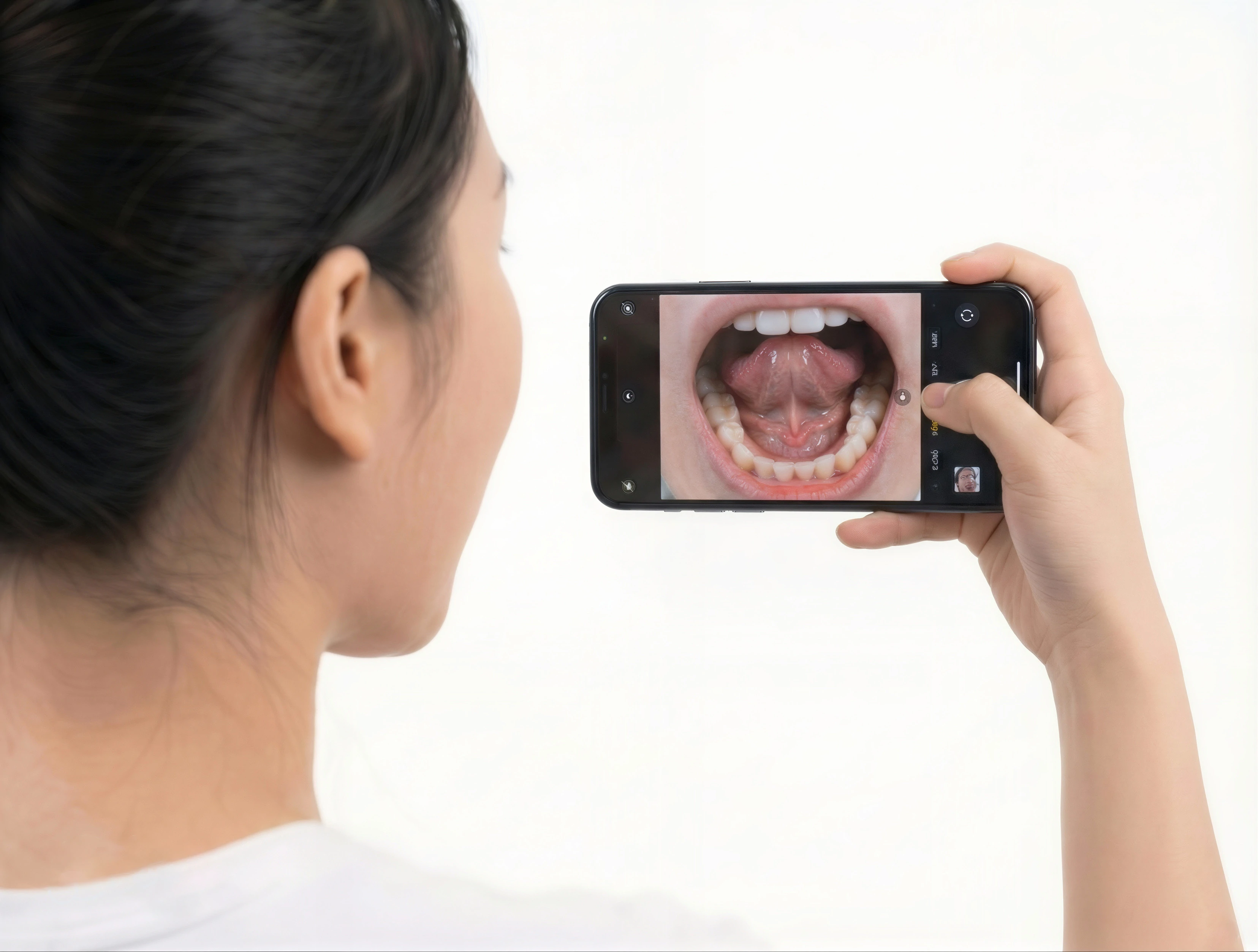 拍摄下颌示意图